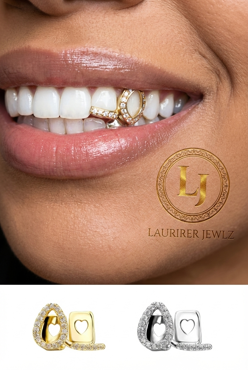 Gold Plated Zircon Female Grillz/Tooth Gem